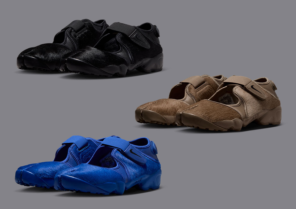 Nike Air Rift “Pony Hair” Pack Releasing in Three Colors for Fall 2026