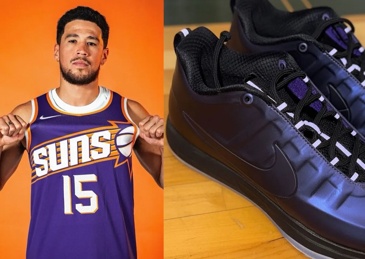 Devin Booker Debuts Upcoming Nike Book 2 “Eggplant Foamposite”