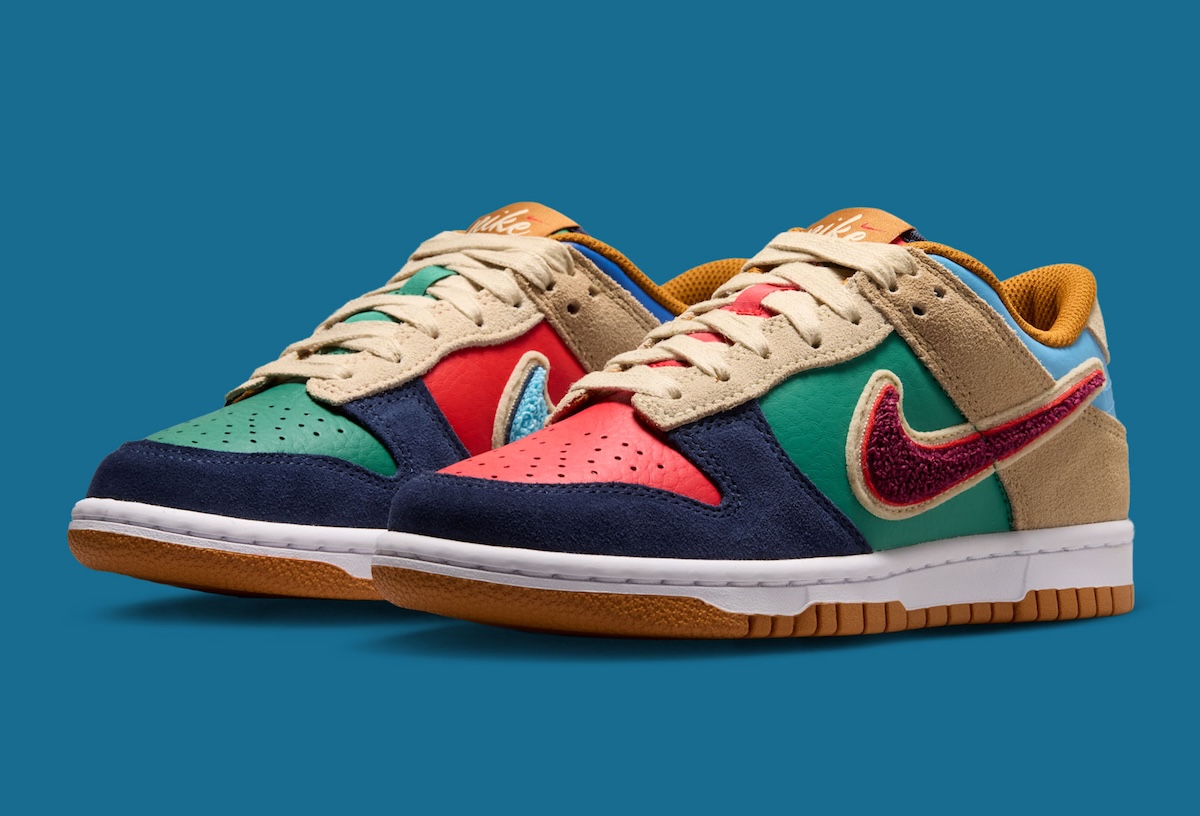Nike Dunk Low “Midnight Navy/Green Noise” Features Mismatched Colors