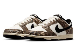 Nike Dunk Low “Snakeskin” Adds Brown Reptile Overlays