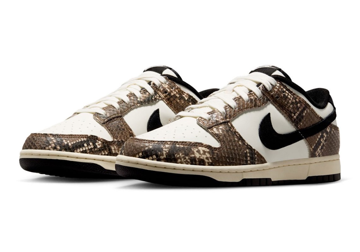 Nike Dunk Low “Snakeskin” Adds Brown Reptile Overlays