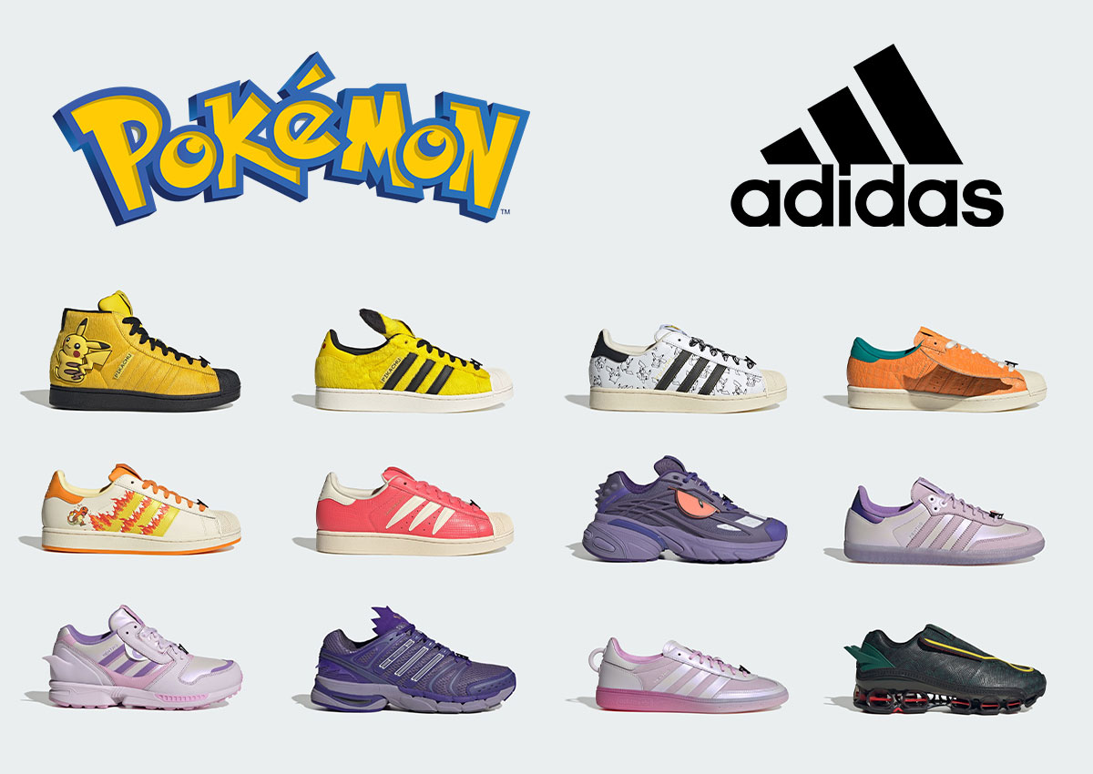 Pokémon and adidas Originals Unveil Massive 30th Anniversary Sneaker Collection