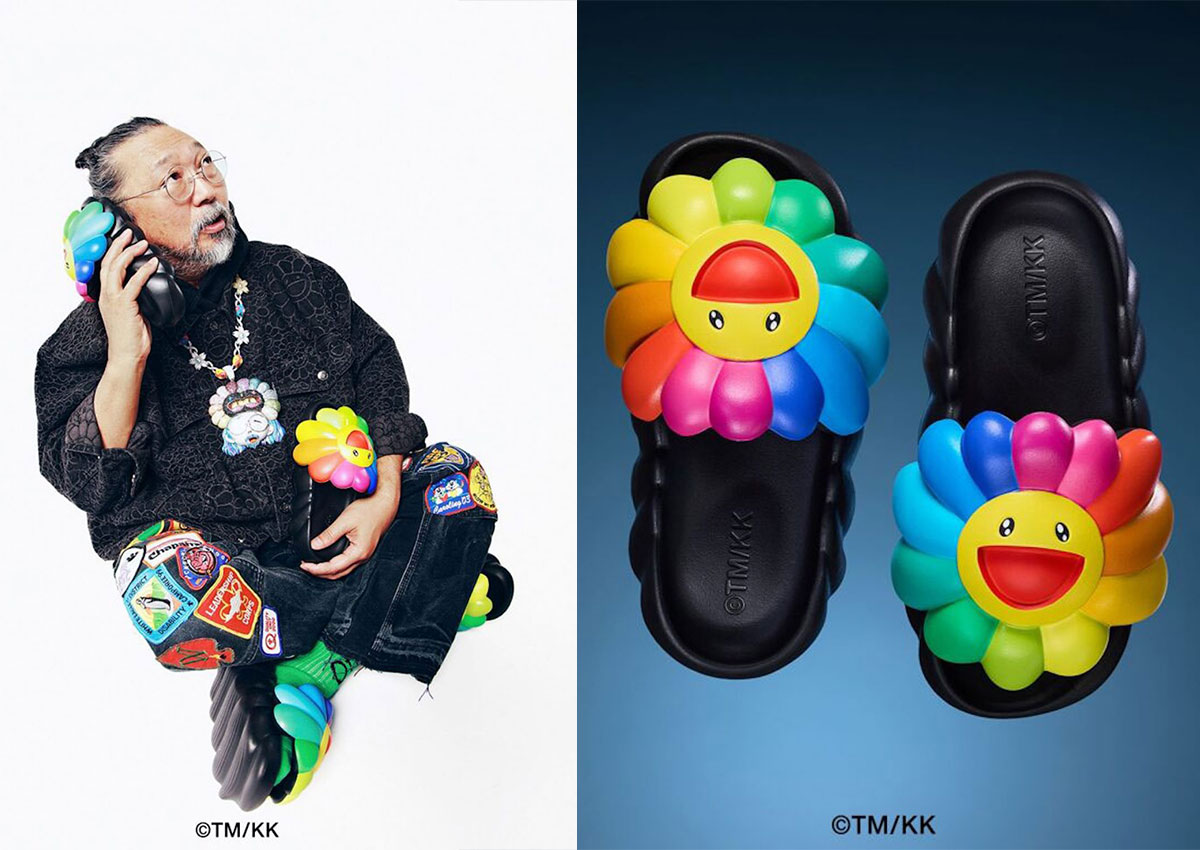 Takashi Murakami’s Ohana Full-Bloom Rainbow Sandal Gets A Release Date