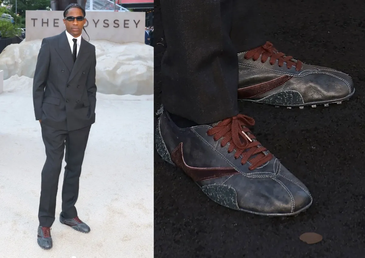 Travis Scott Wears Unreleased Nike Shoe To “The Odyssey” Premiere