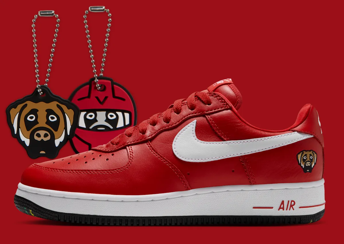 Official Photos of the Victor Victor x Nike Air Force 1 ’01 “University Red”
