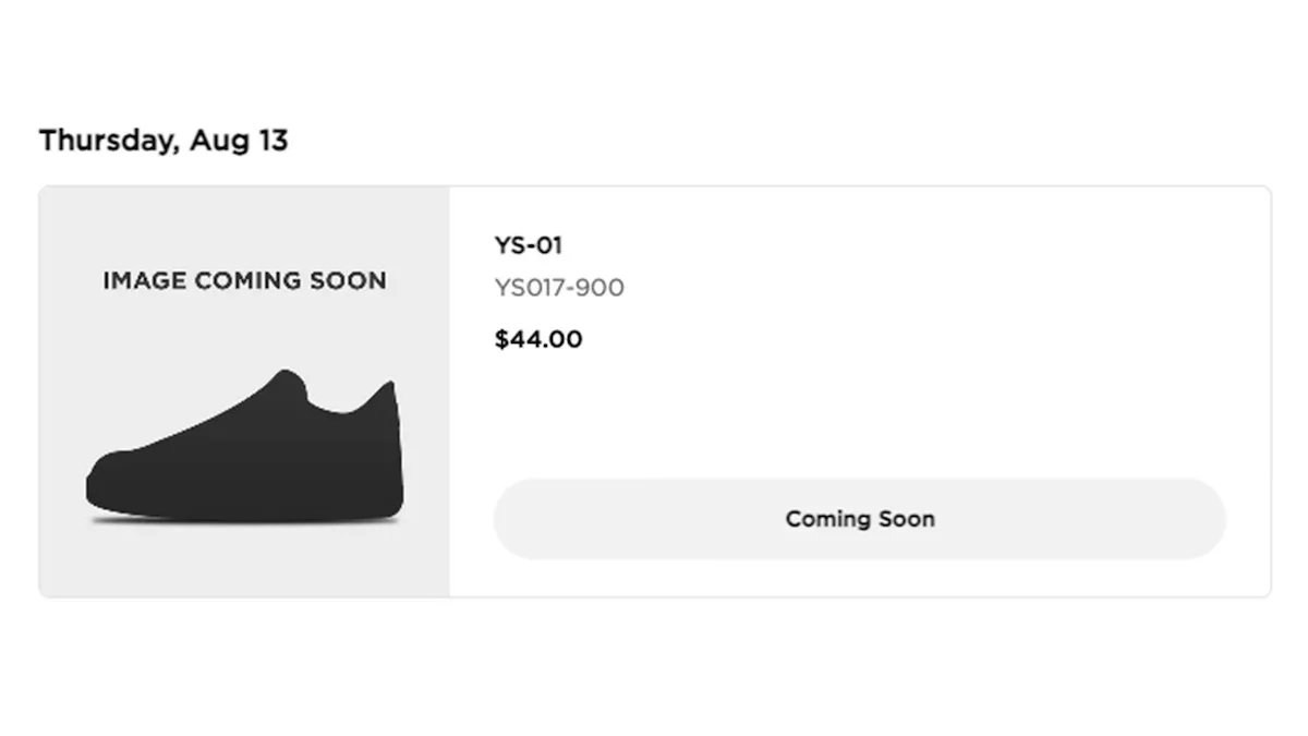 Yeezy YS-01 Slide in multiple colorways showing molded foam construction and minimalist design - detail view 2
