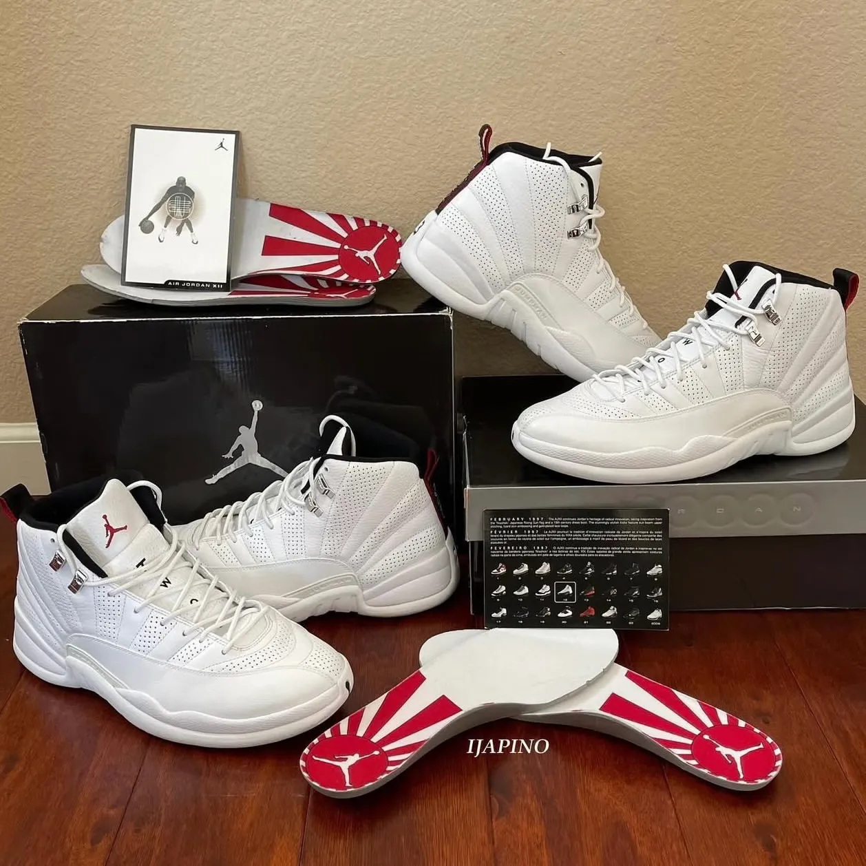 Air Jordan 12 Rising Sun 2009 with original box and insoles.