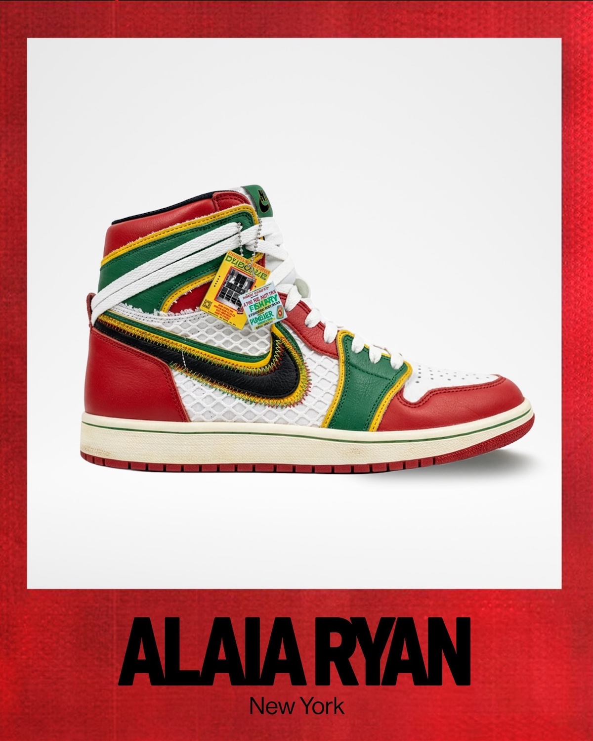 Eight finalist Air Jordan 1 designs from global creatives displayed at Jordan Design Studio showcase - detail view 5