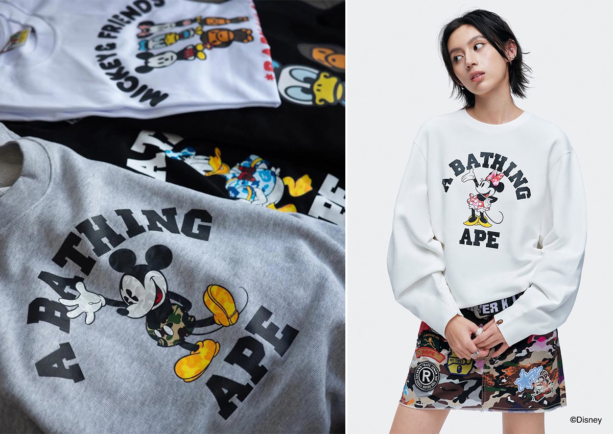 Mickey & Minnie Join BAPE For New Disney Collection