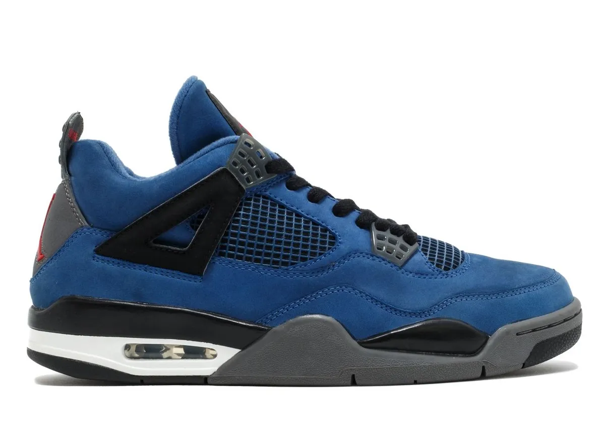 The original blue Eminem Air Jordan 4 Encore colorway from 2005.