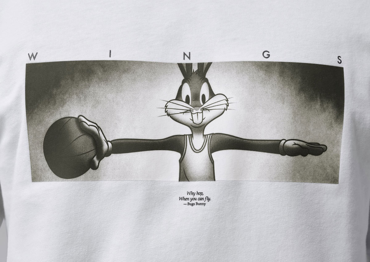 Bugs Bunny Replaces MJ on the Jordan Space Jam Wings Shirt
