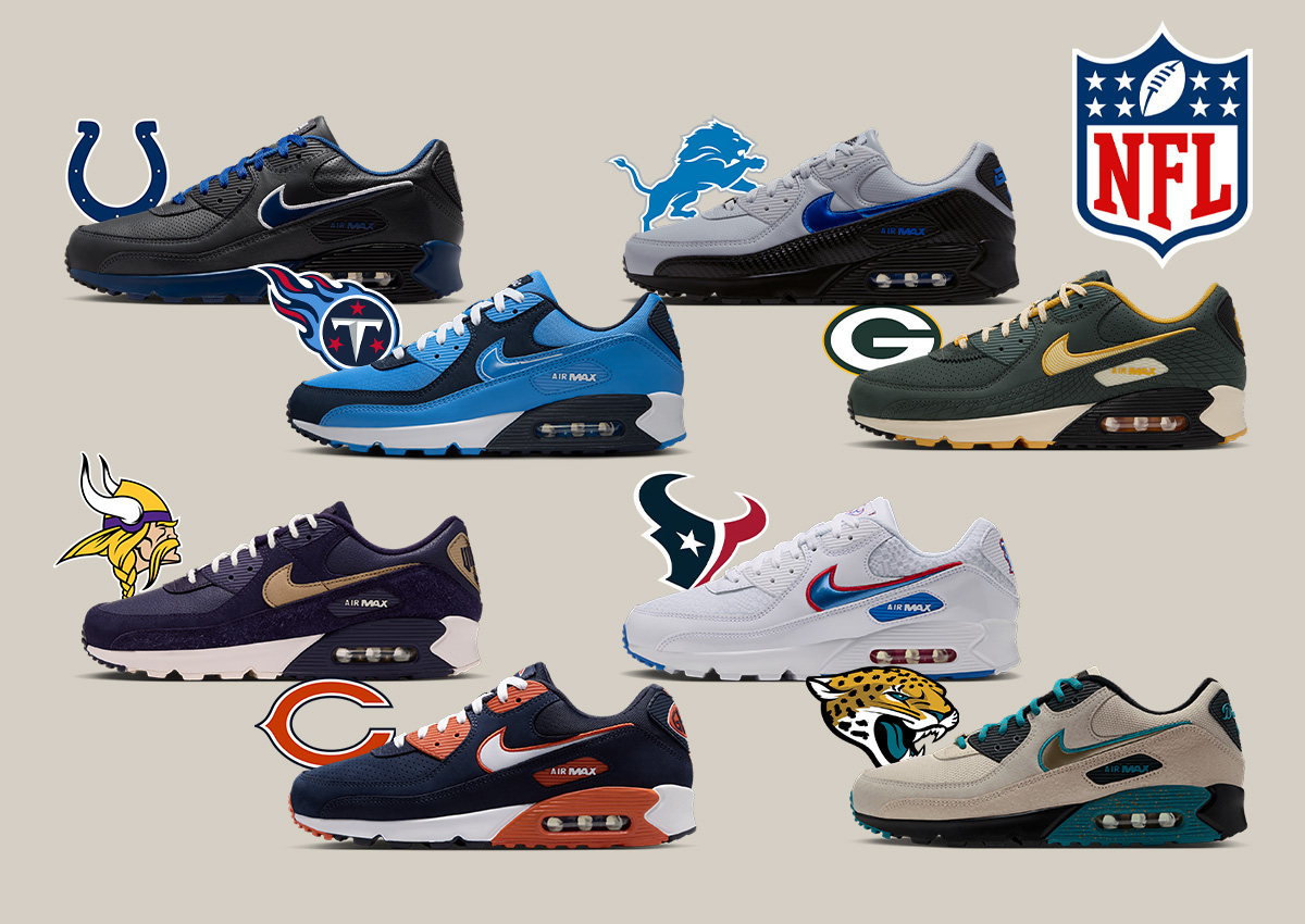 NFL x Nike Air Max 90 “Rivalries” Collection Releases September 1st