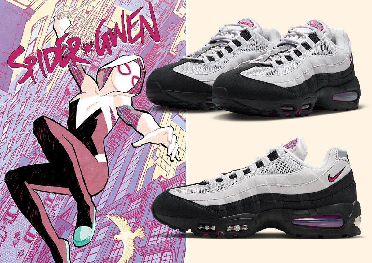 The Nike Air Max 95 “Sweet Beet” Has an Unmistakable Spider-Gwen Look