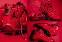 Oklahoma Sooners Reveal All-Red Air Jordan 11 Football Cleats