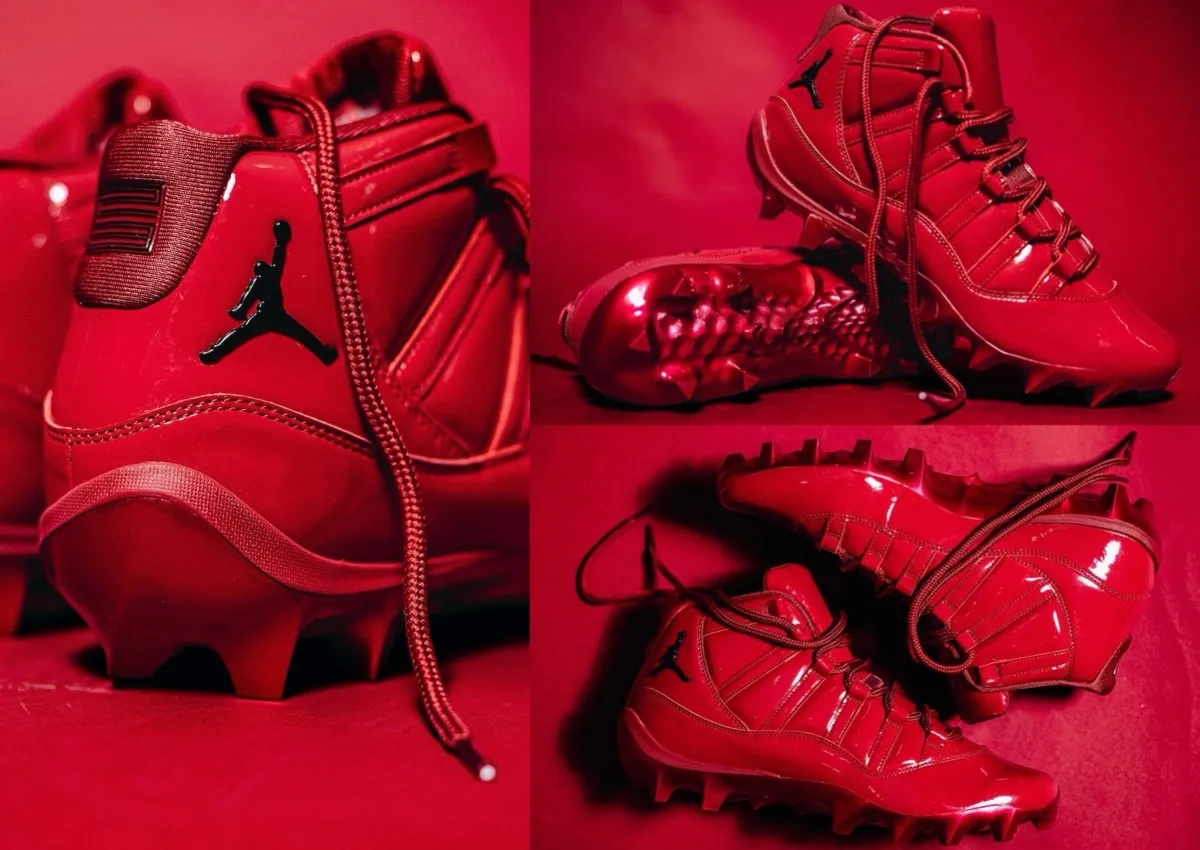Oklahoma Sooners Reveal All-Red Air Jordan 11 Football Cleats