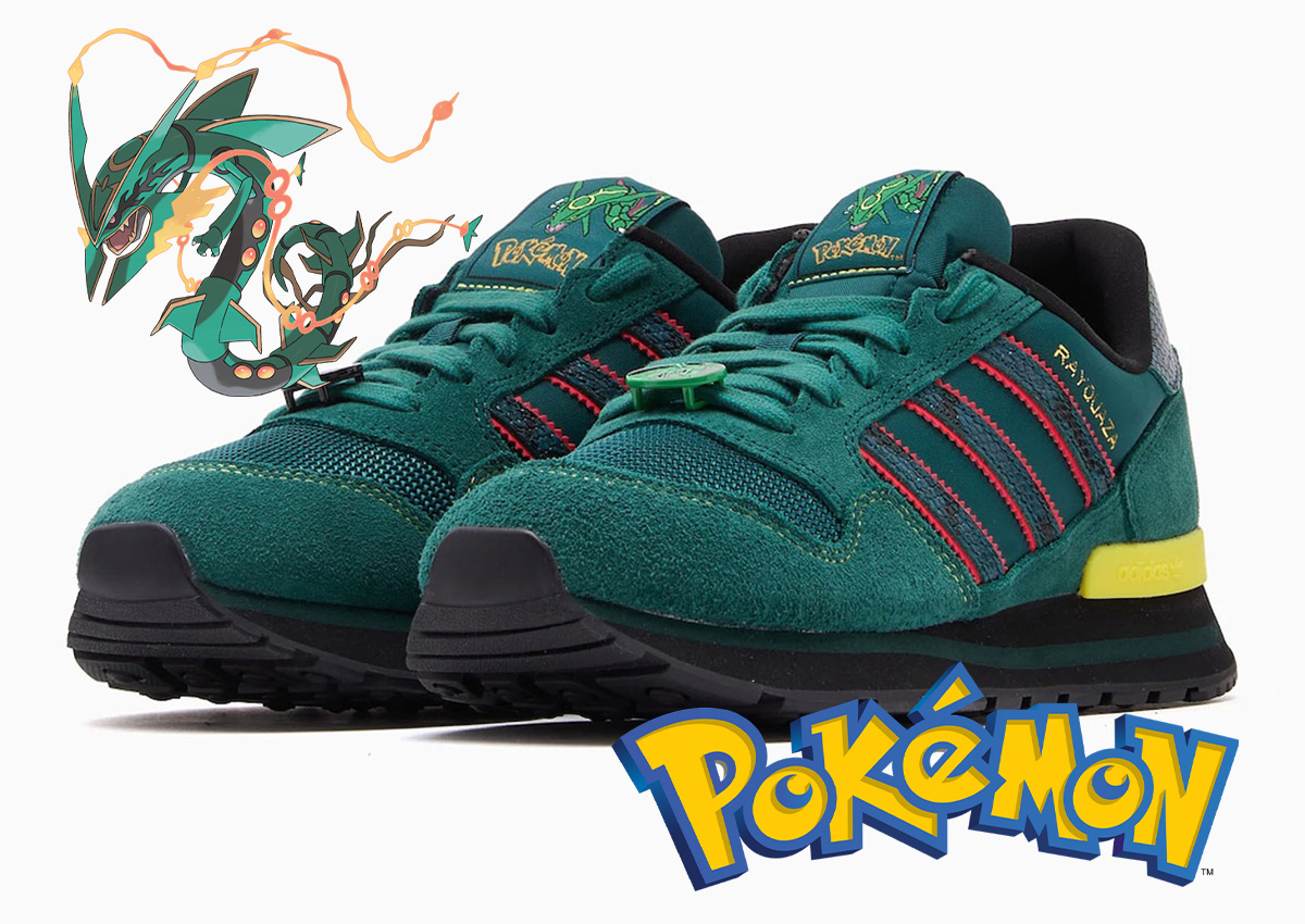 Rayquaza Takes Over the adidas ZX 500 for Pokémon’s Anniversary