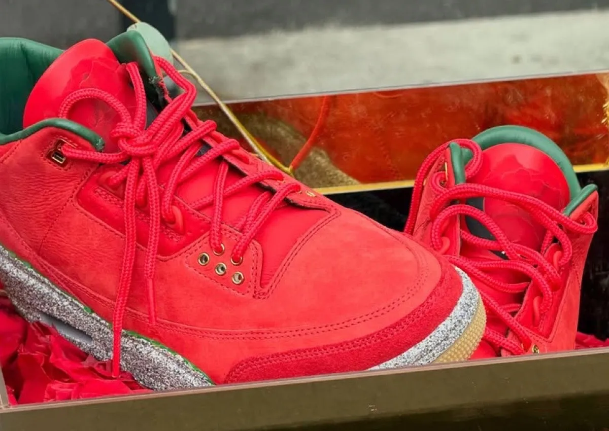 Teyana Taylor Air Jordan 3 “Red” Sample Surfaces