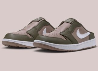 Air Jordan 1 Low Golf Mule “Medium Olive/Khaki” Brings an Earthy Look to the Course