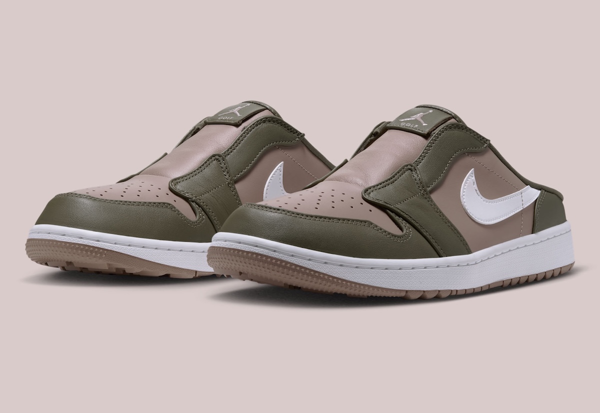 Air Jordan 1 Low Golf Mule “Medium Olive/Khaki” Brings an Earthy Look to the Course
