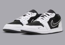 Air Jordan 1 Low Suede “Black/White” Keeps It Simple