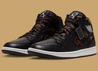 Air Jordan 1 Mid “Velvet Brown Leopard” Leans Into Animal Print