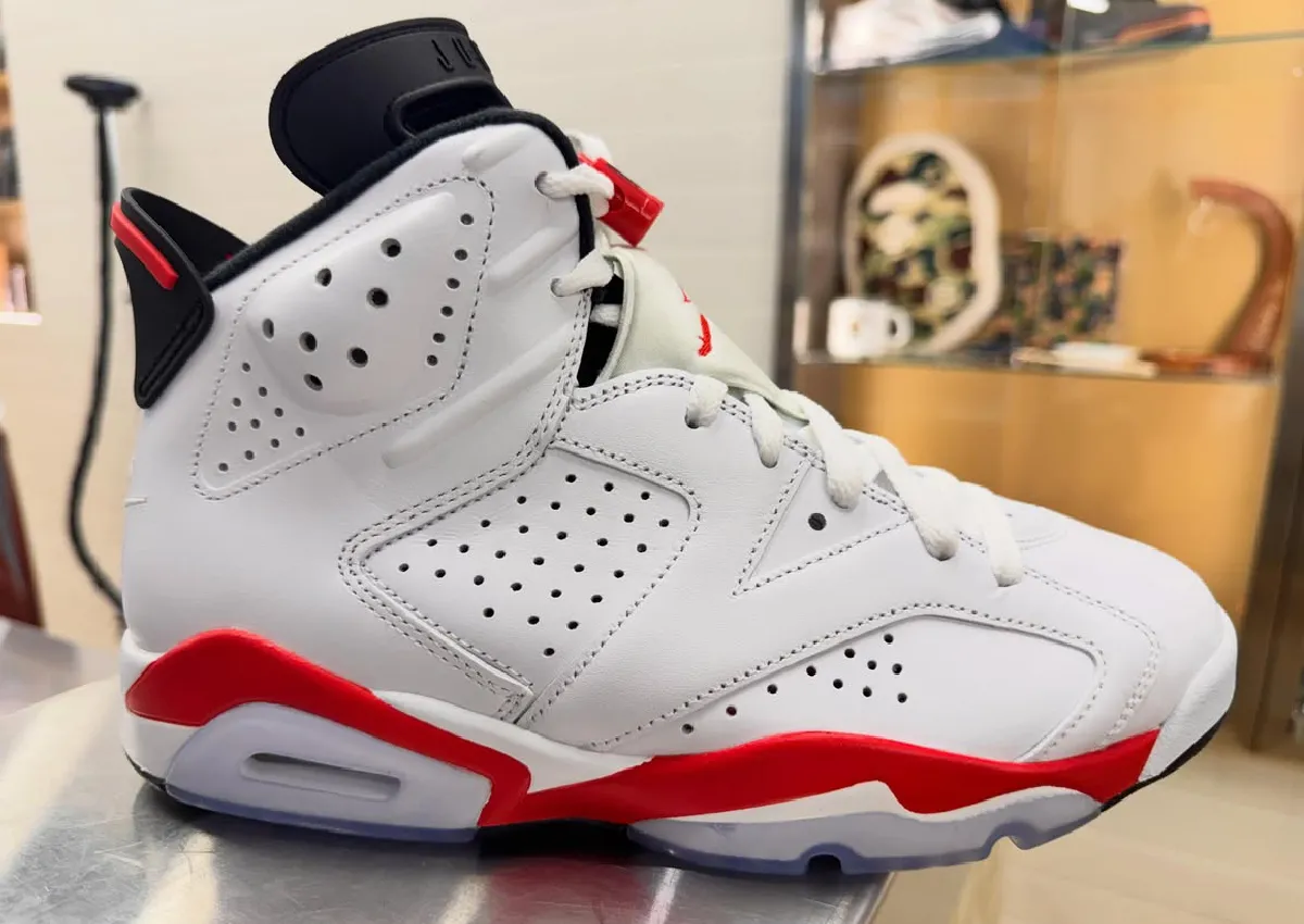 Better Look at the Air Jordan 6 “White Infrared” 2026 Retro