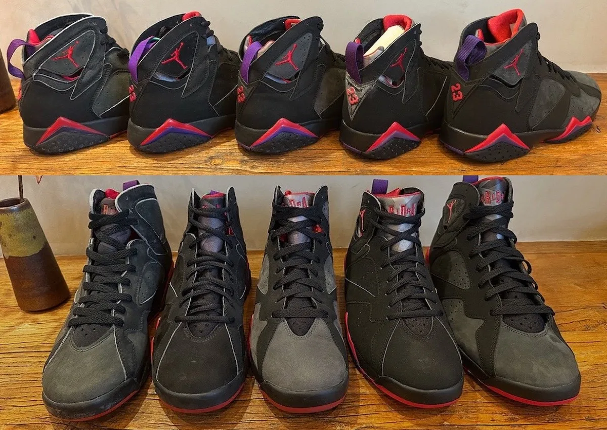 How the Air Jordan 7 “Playoffs” / “Raptors” Changed Over the Years