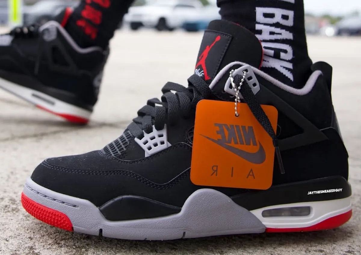 How The Air Jordan 4 “Bred” 2026 Retro Looks On-Feet