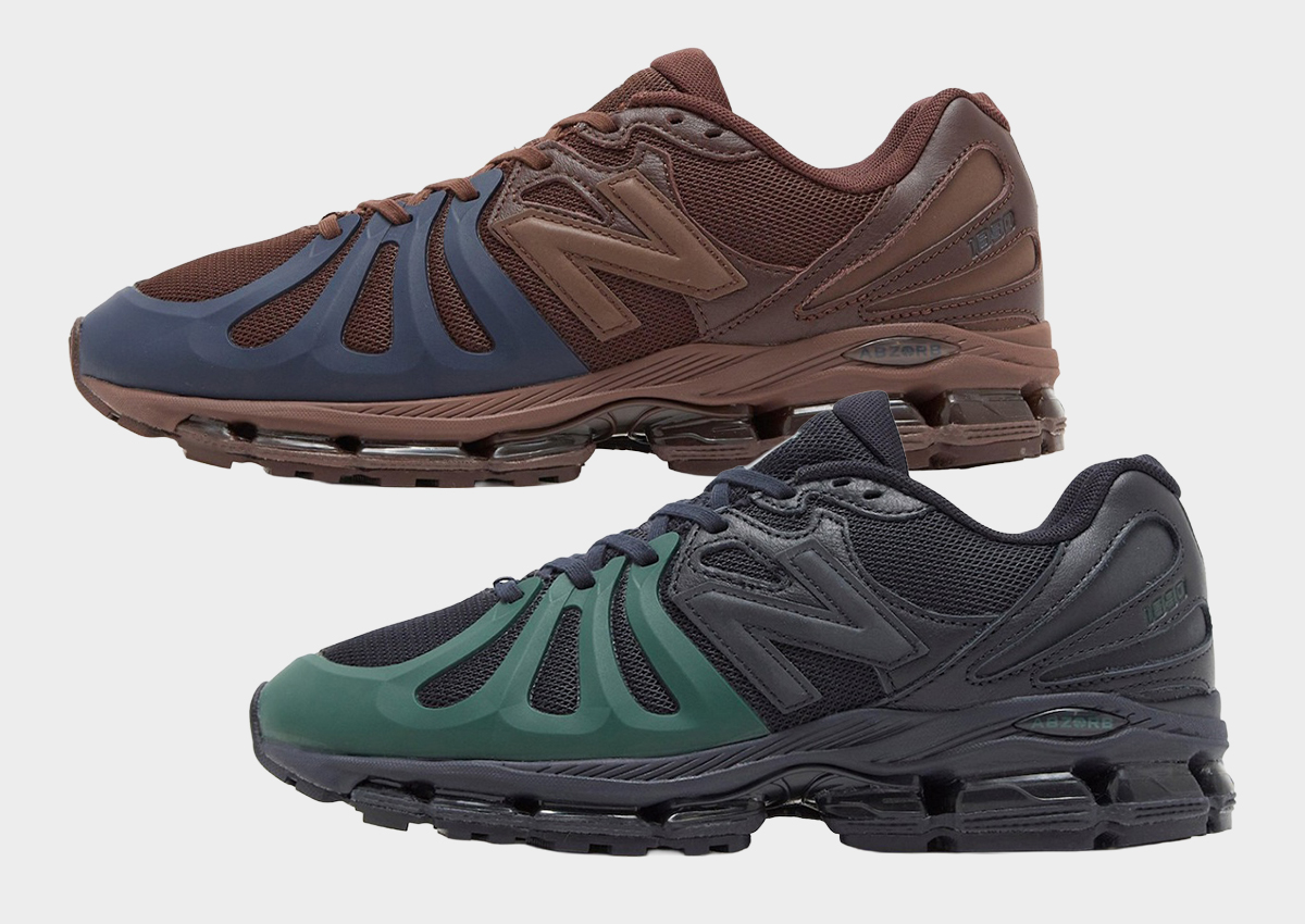 New Balance 1890P Surfaces in “Brown/Navy” And “Black/Green” Colorways