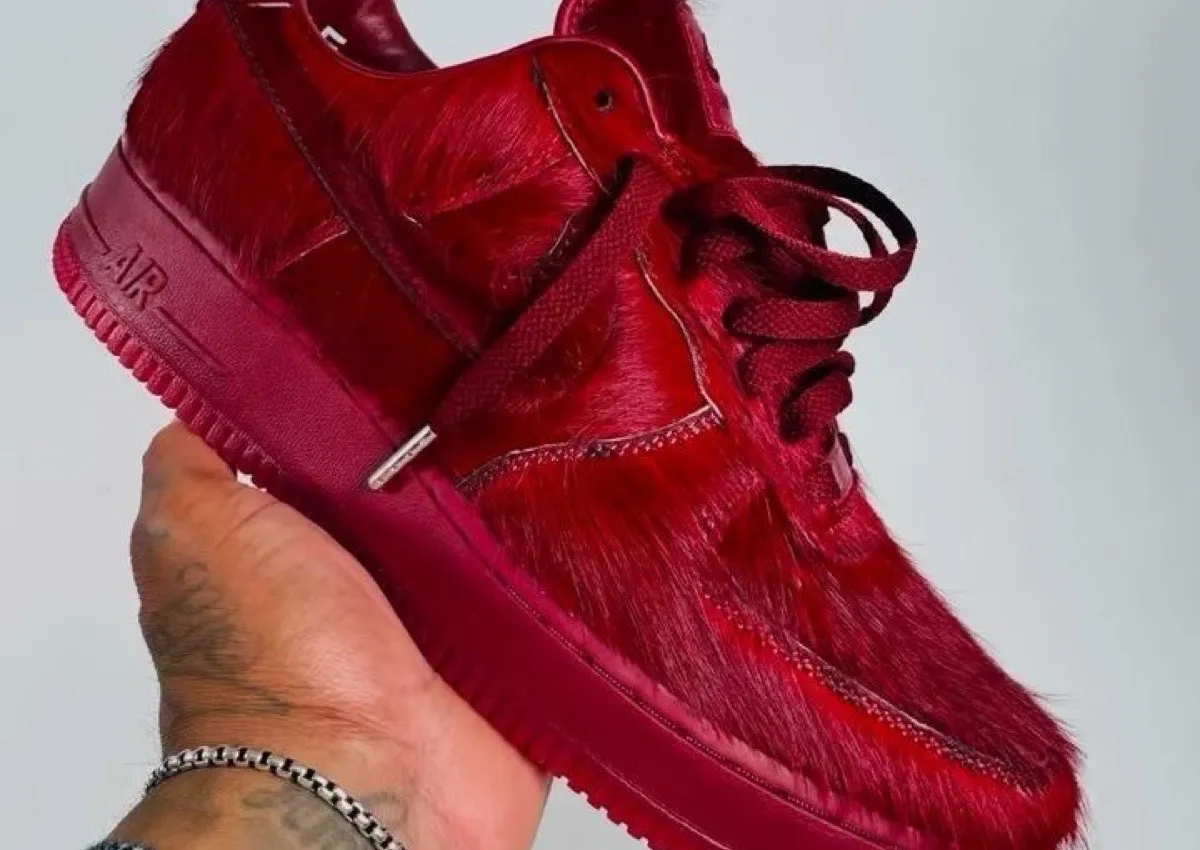 Nike Covers the Air Force 1 Low in Red Pony Hair for Holiday 2026