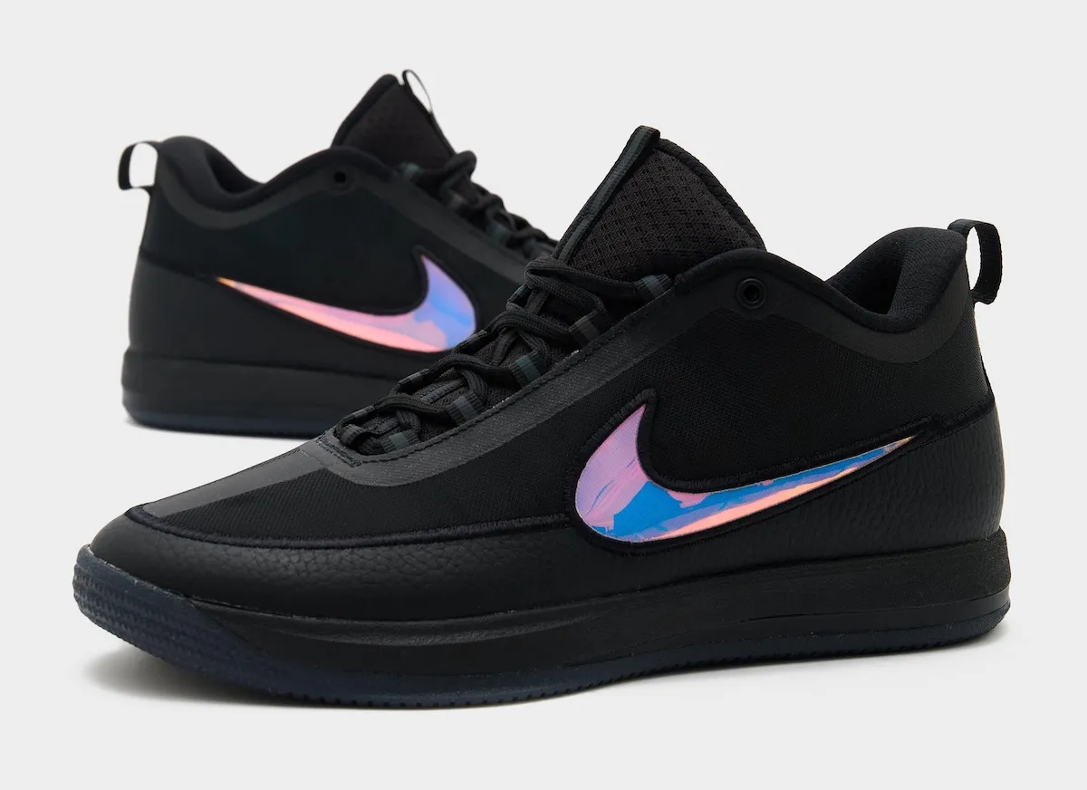 Nike Book 2 “Desert Night” Goes All Black With Iridescent Swooshes