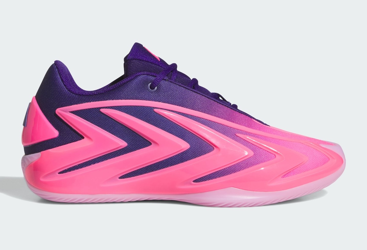 adidas Anthony Edwards 3 “Lucid Pink” Pairs Bright Pink With Deep Purple