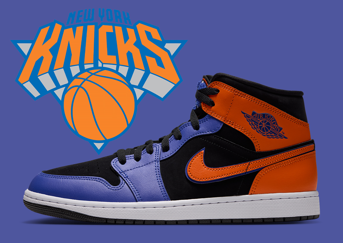 This Air Jordan 1 Mid Continues The Knicks Colorway Trend