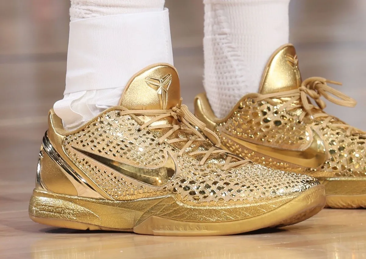 Jalen Brunson Debuts All-Gold Nike Kobe 6 Protro “Ring Ceremony” PE