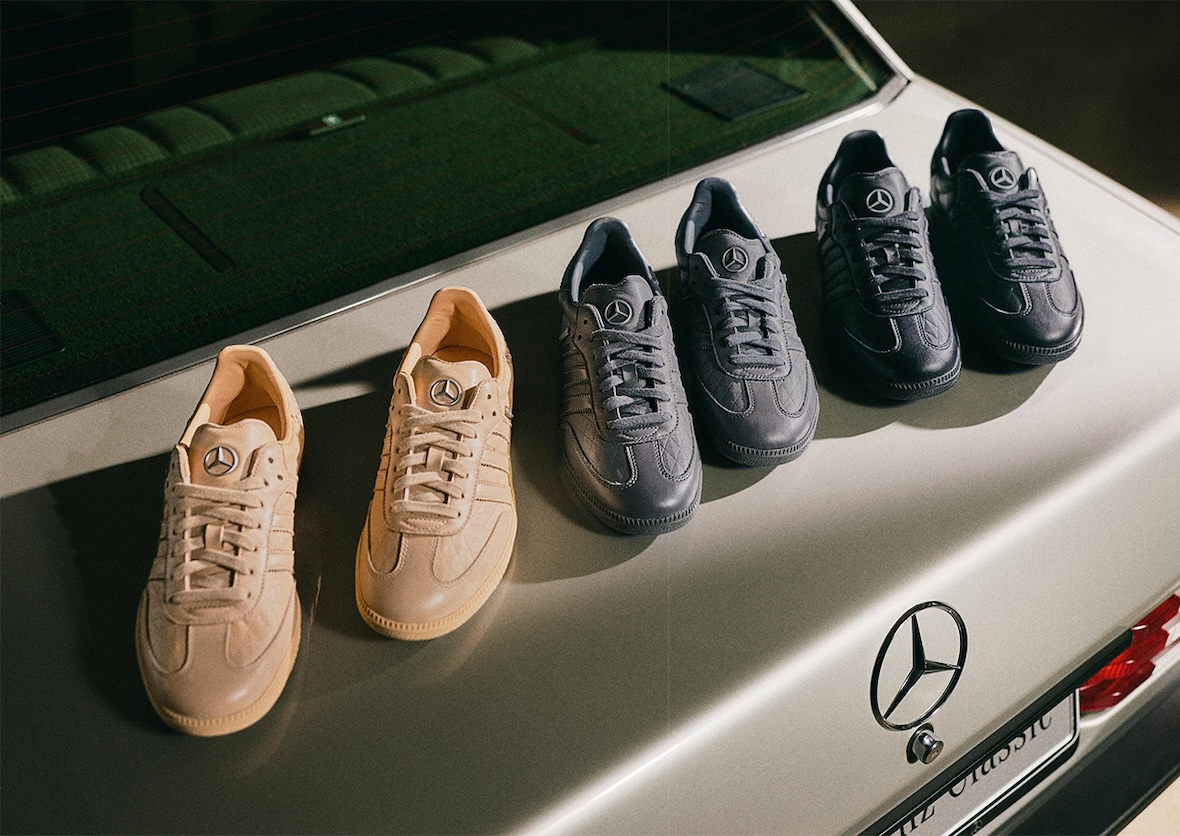 Mercedes-Benz x adidas Samba Comes in Tan, Grey and Black