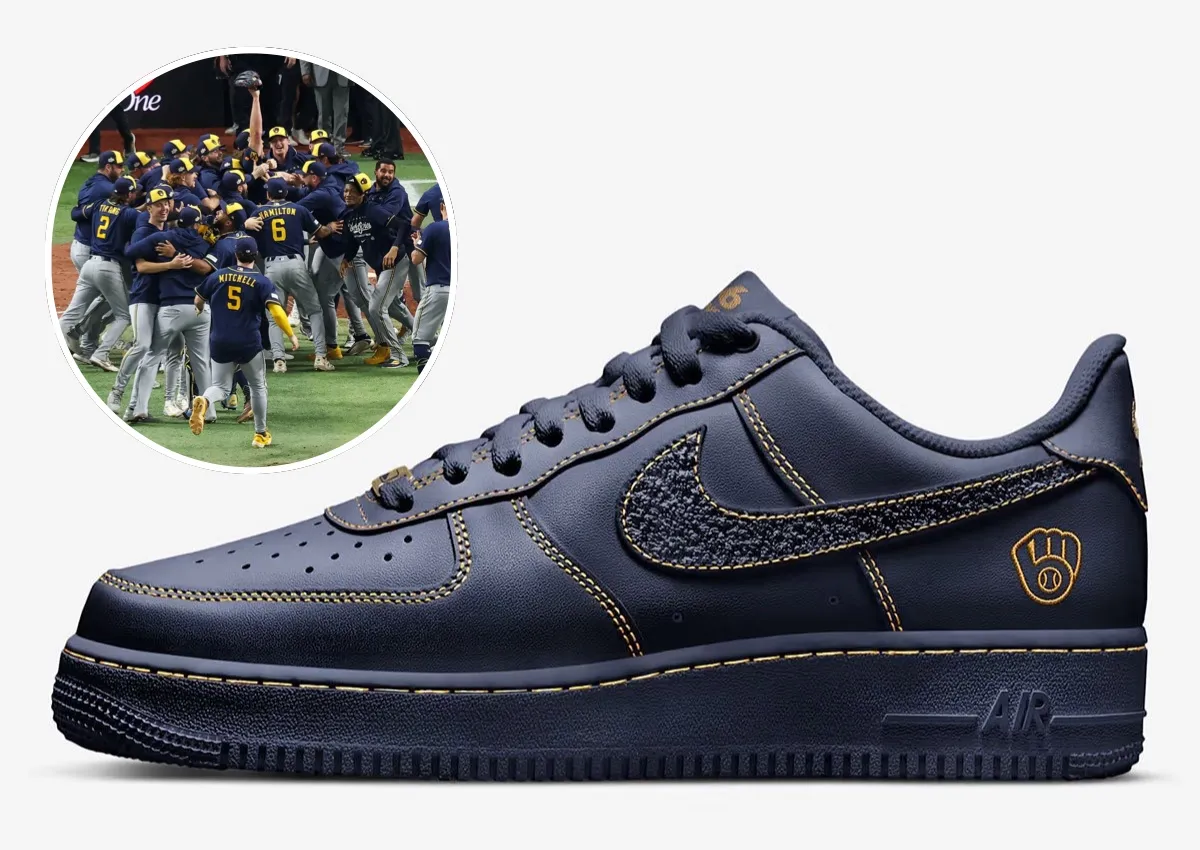 Nike Celebrates The Brewers’ World Series Win With An Air Force 1 Release