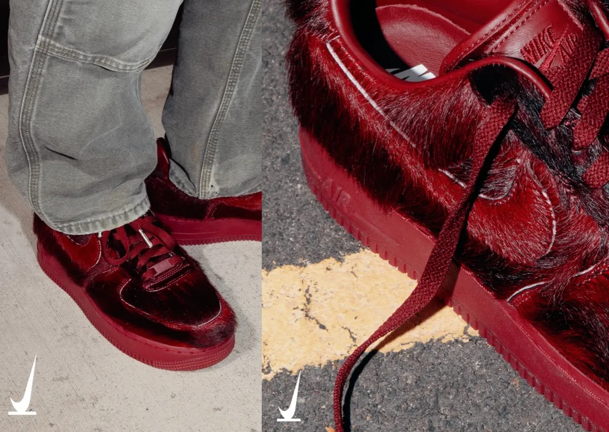 Nike Air Force 1 Low Pony Hair “Team Red” Releases October 21st