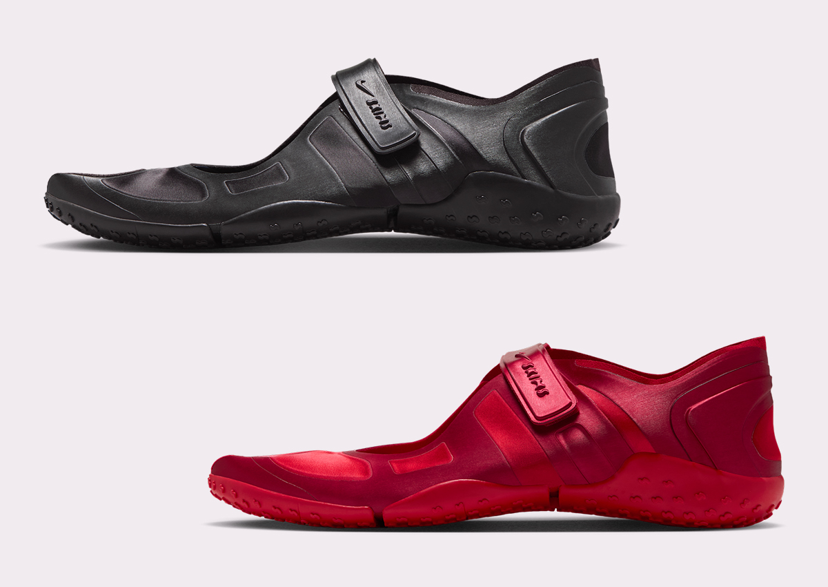 NikeSKIMS Rift Satin Releasing in “University Red” and “Shadow Brown”