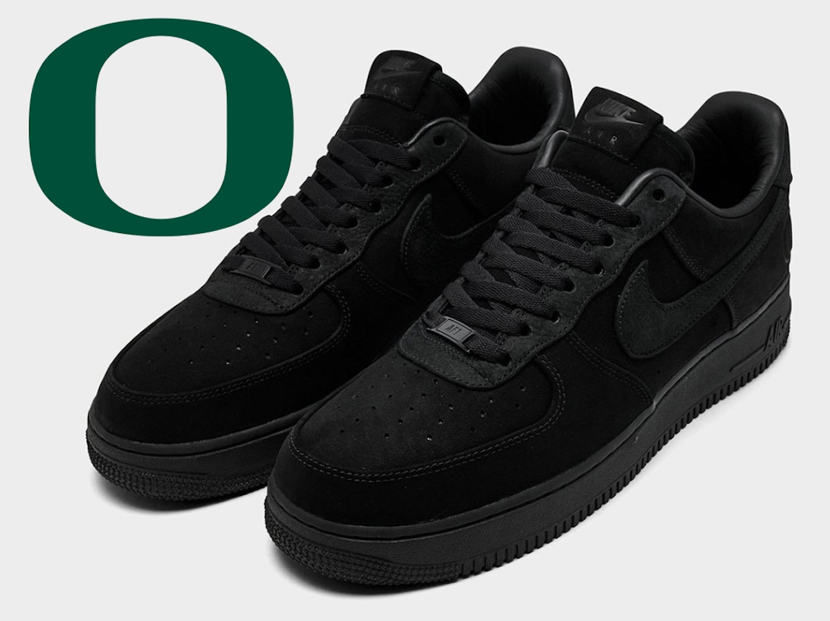Oregon Ducks x Nike Air Force 1 Low “Black” Drops October 5th