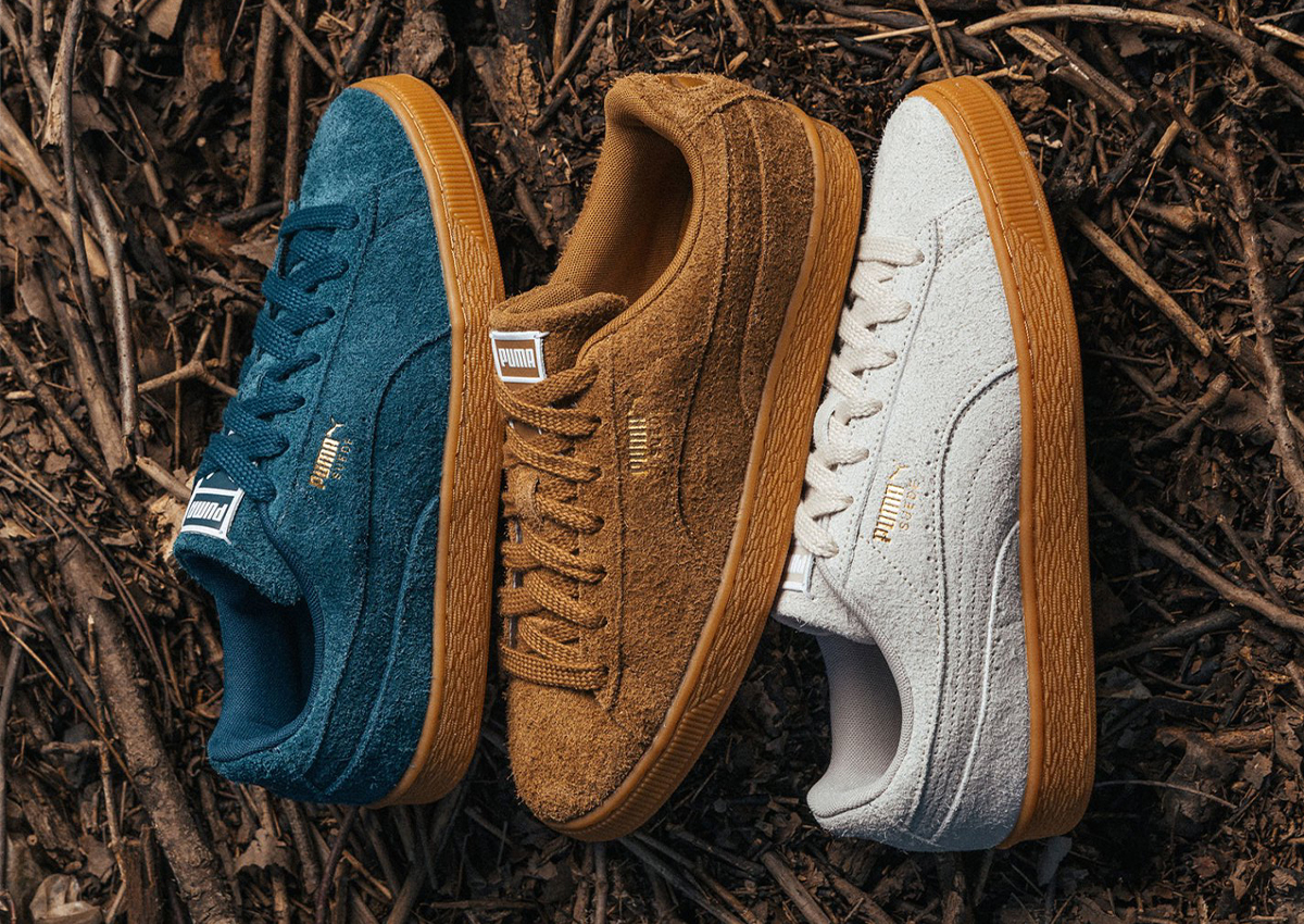 PUMA Suede “Forever” Pack  Available in Three Suede and Gum Looks