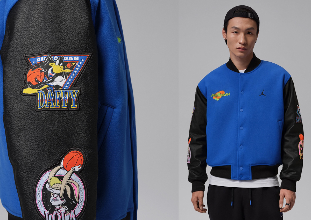 Space Jam Jordan Varsity Jacket Features Tune Squad Patches